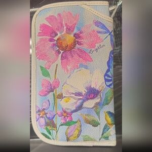 The image shows a Brighton Belle Jardin Soft Leather Eye Glass Case